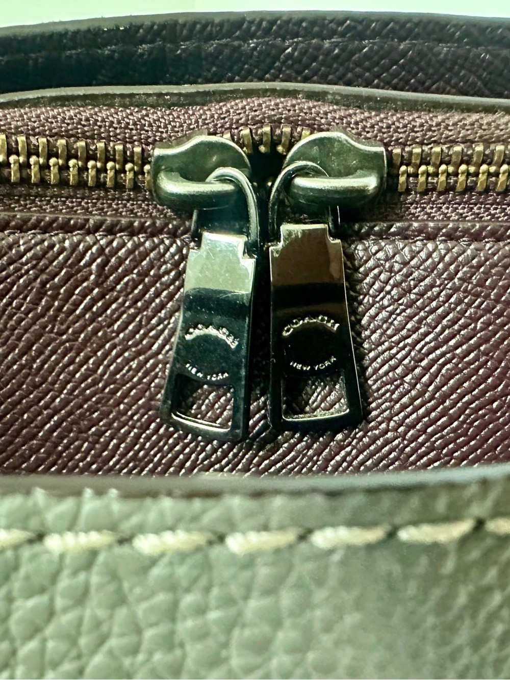 COACH Quinn Satchel Pebble Leather Hand/Shoulder/Crossbody 30951 Heather Gray - Picture 8 of 14